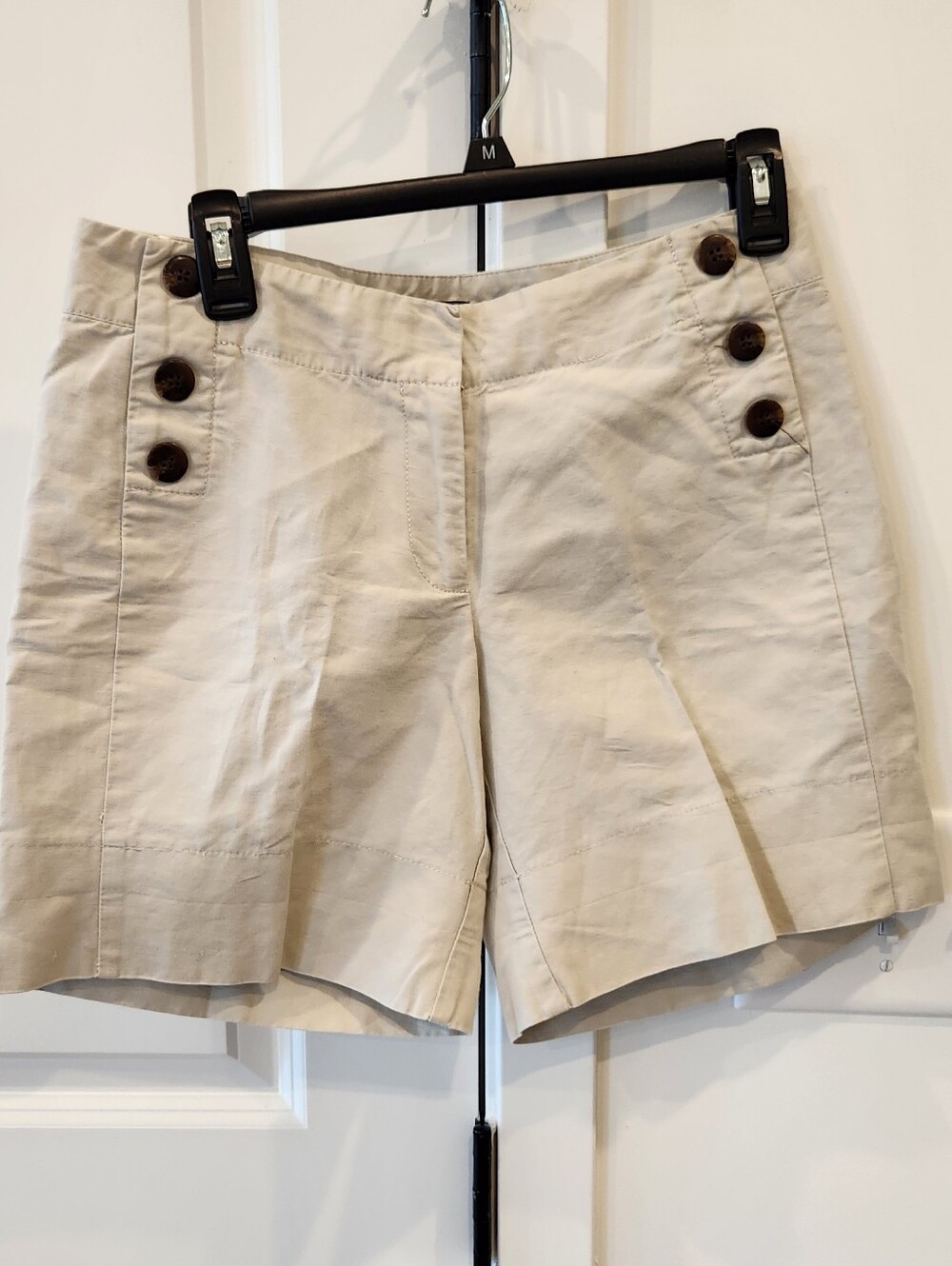 Mexx Beige Button-Trim Women's Shorts